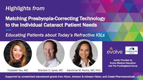 Educating Patients about Today’s Refractive IOLs