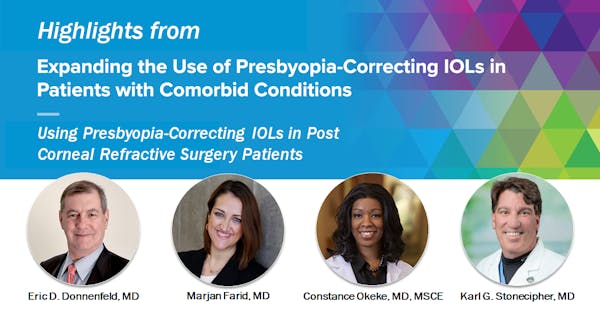 Using Presbyopia-Correcting IOLs in Post Corneal Refractive Surgery Patients