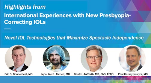 Novel IOL Technologies that Maximize Spectacle Independence