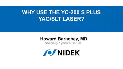 Why Use the YC-200 S plus YAG/SLT Laser?