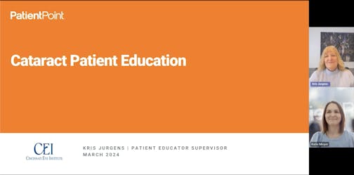 Cataract Patient Education Webinar