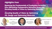 Elevating Quality of Vision by Optimizing IOL Design and Optimizing Materials