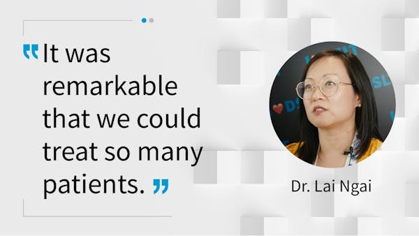 Dr. Lai Ngai shares her experience with DSLT treating patients in a remote setting. thumbnail