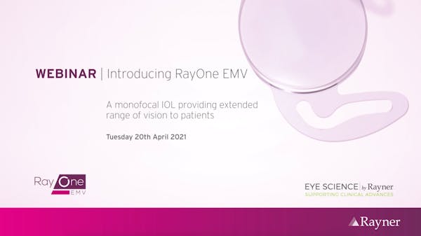 WEBINAR | RayOne EMV: A Monofocal IOL Providing Extended Range of Vision to Patients thumbnail