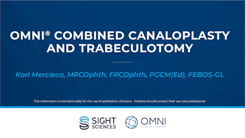 OMNI Combined Canaloplasty and Trabeculotomy