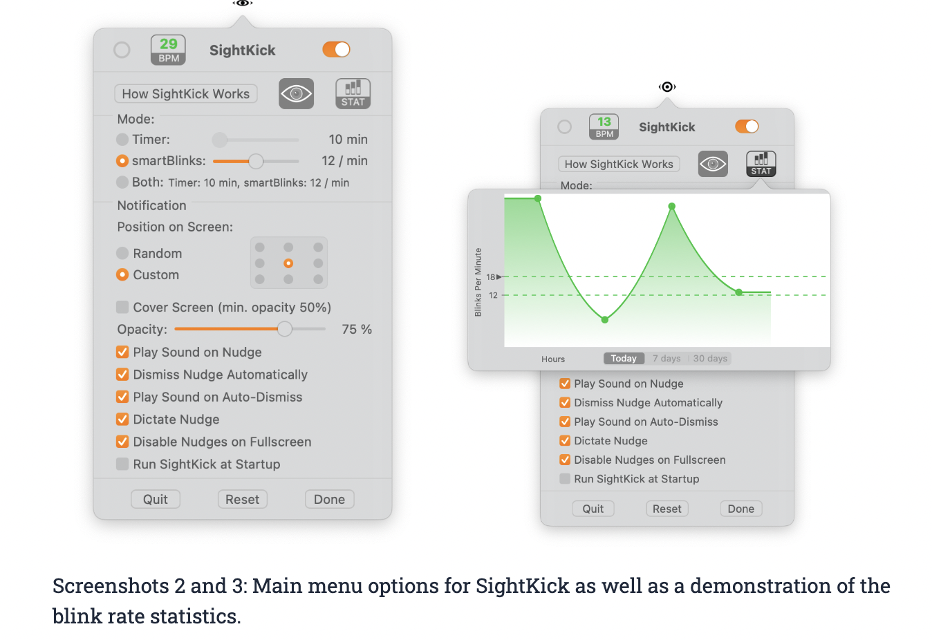 eye blink reminder app