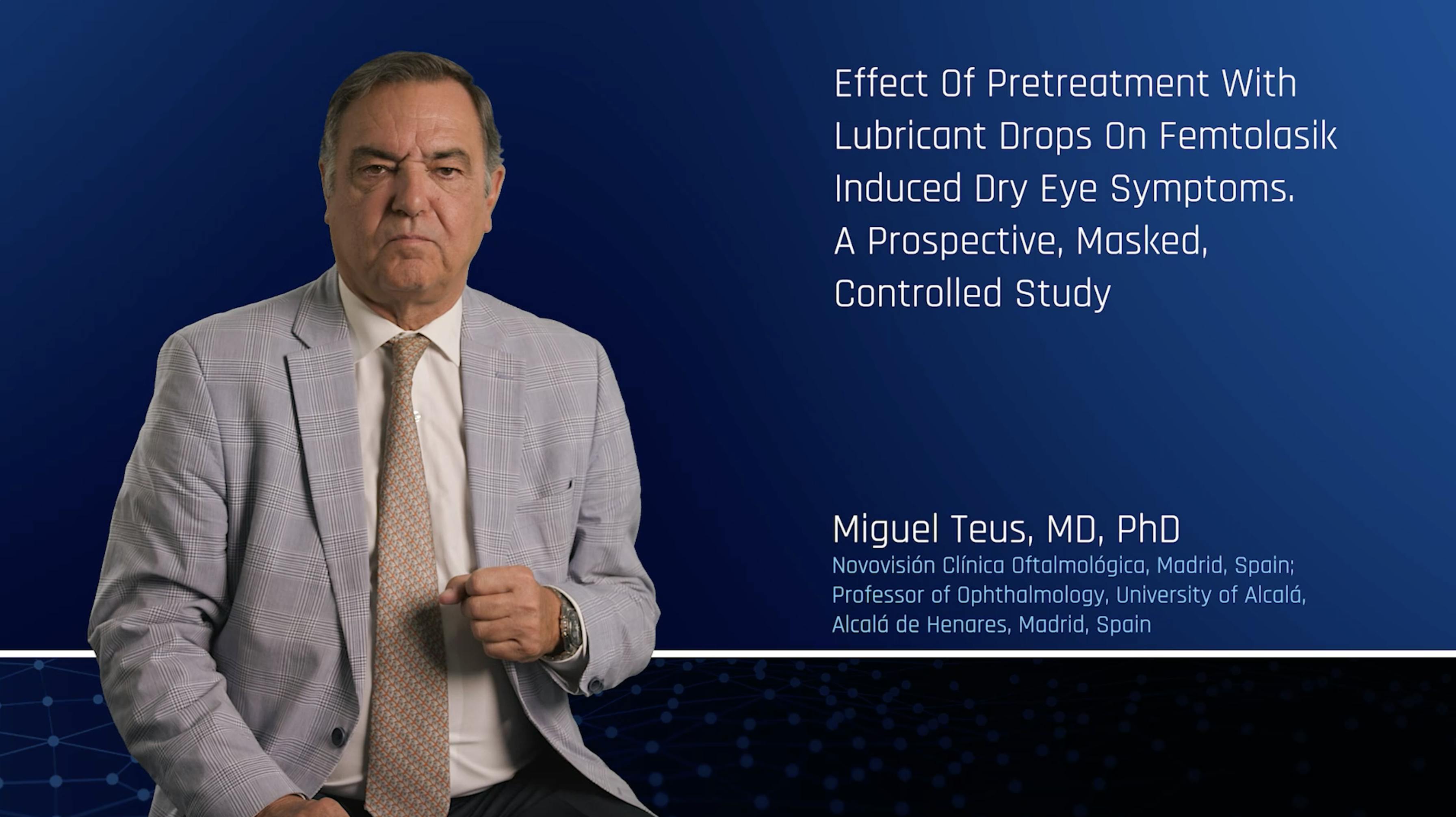 Pretreatment With Lubricant Drops on Femto LASIK Induced Dry Eye Symptoms