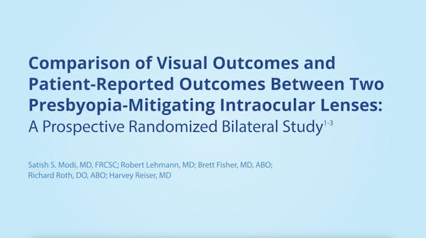 Comparing Outcomes Between Two Presbyopia-Mitigating IOLs thumbnail