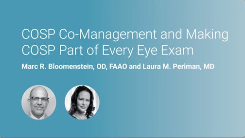 COSP Comanagement and Making COSP Part of Every Eye Exam