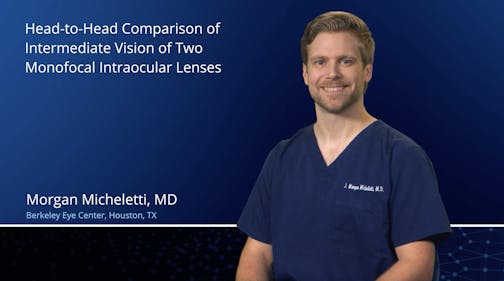 Head-to-Head Comparison of Intermediate Vision of Two Monofocal Intraocular Lenses