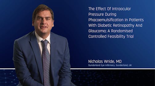 The Effect Of Intraocular Pressure During Phacoemulsification In Patients With Diabetic Retinopathy And Glaucoma; A Randomized Controlled Feasibility Trial