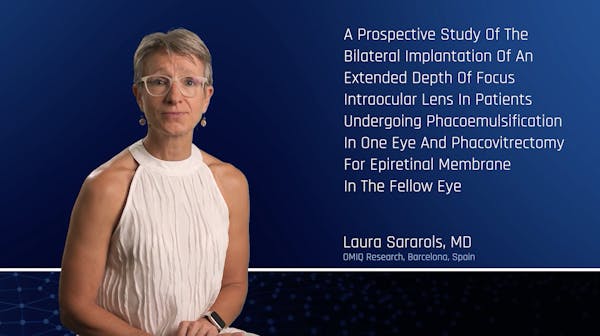 A Prospective Study of the Bilateral Implantation of an Extended Depth of Focus Intraocular Lens in Patients Undergoing Phacoemulsification in One Eye and Phacovitrectomy for Epiretinal Membrane in the Fellow Eye thumbnail