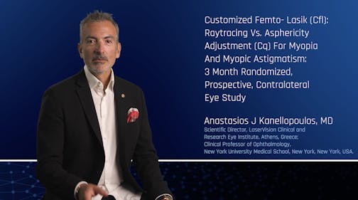 Customized Femto-LASIK (cfL): RayTracing vs. Asphericity adjustment (cQ) For Myopia And Myopic Astigmatism: 3 month Randomized, Prospective, Contralateral Eye Study
