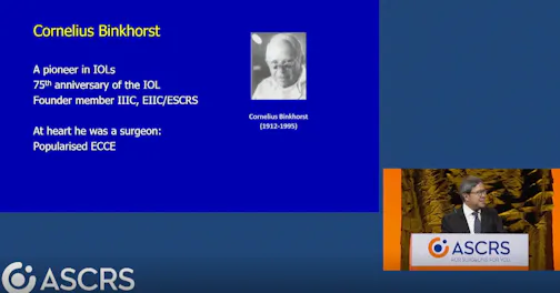 ASCRS Binkhorst Lecture