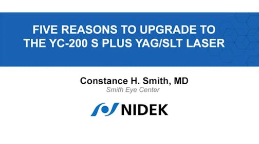 Five Reasons to Upgrade to the YC-200 S plus YAG/SLT Laser