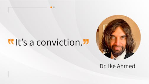 Prof. Ike Ahmed discusses how he talks to his patients about using laser as a first-line therapy.