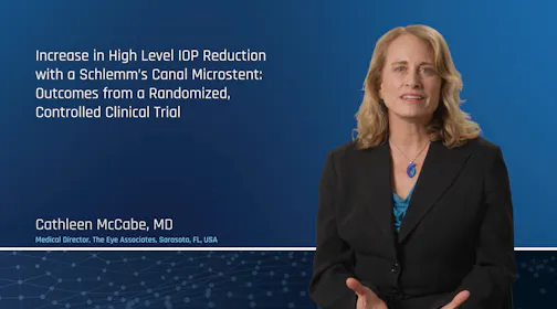 IOP Reduction with a Schlemm’s Canal Microstent: Outcomes from a Randomized, Controlled Clinical Trial