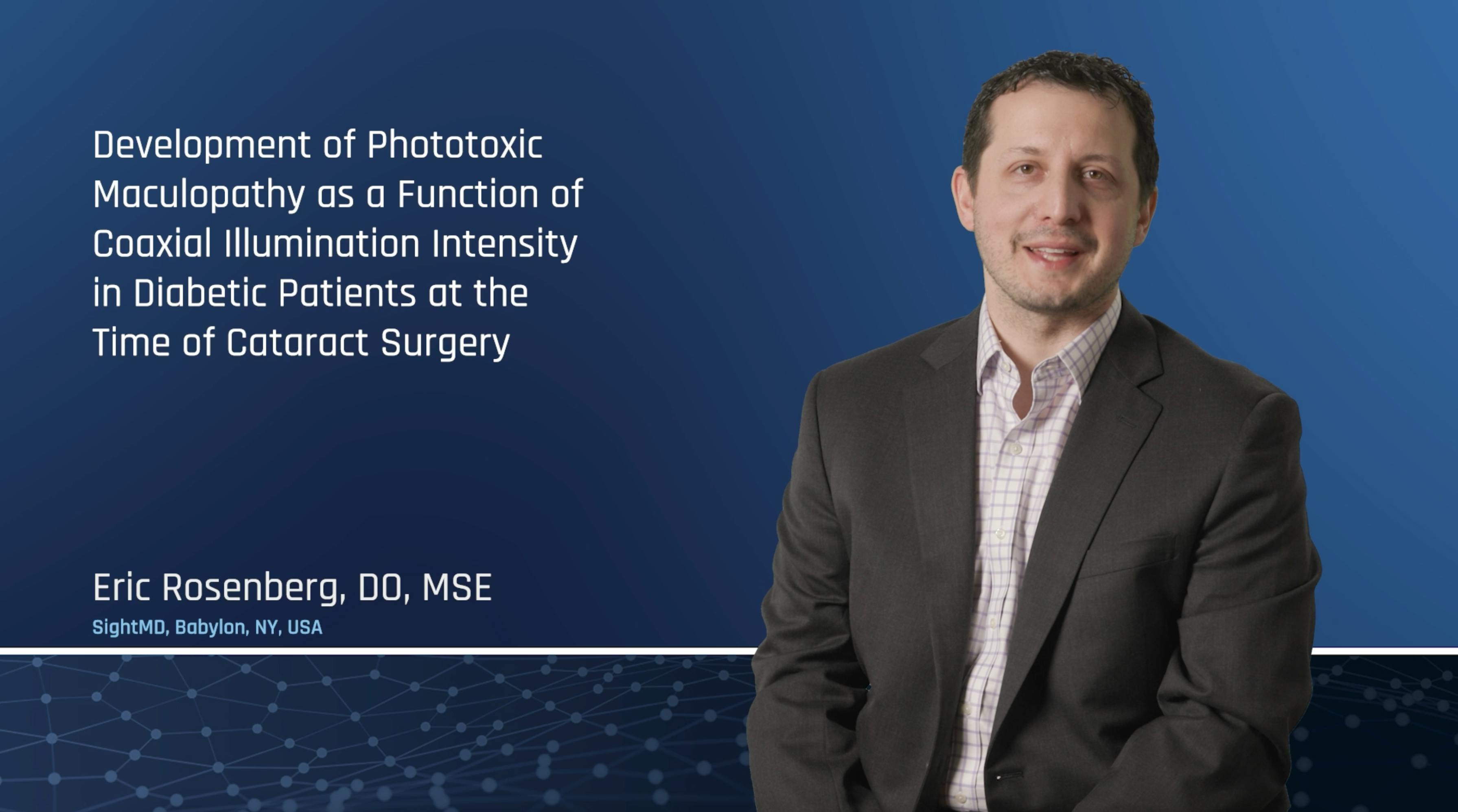 Phototoxic Maculopathy as a Function of Coaxial Illumination Intensity in Diabetic Patients Undergoing Cataract Surgery