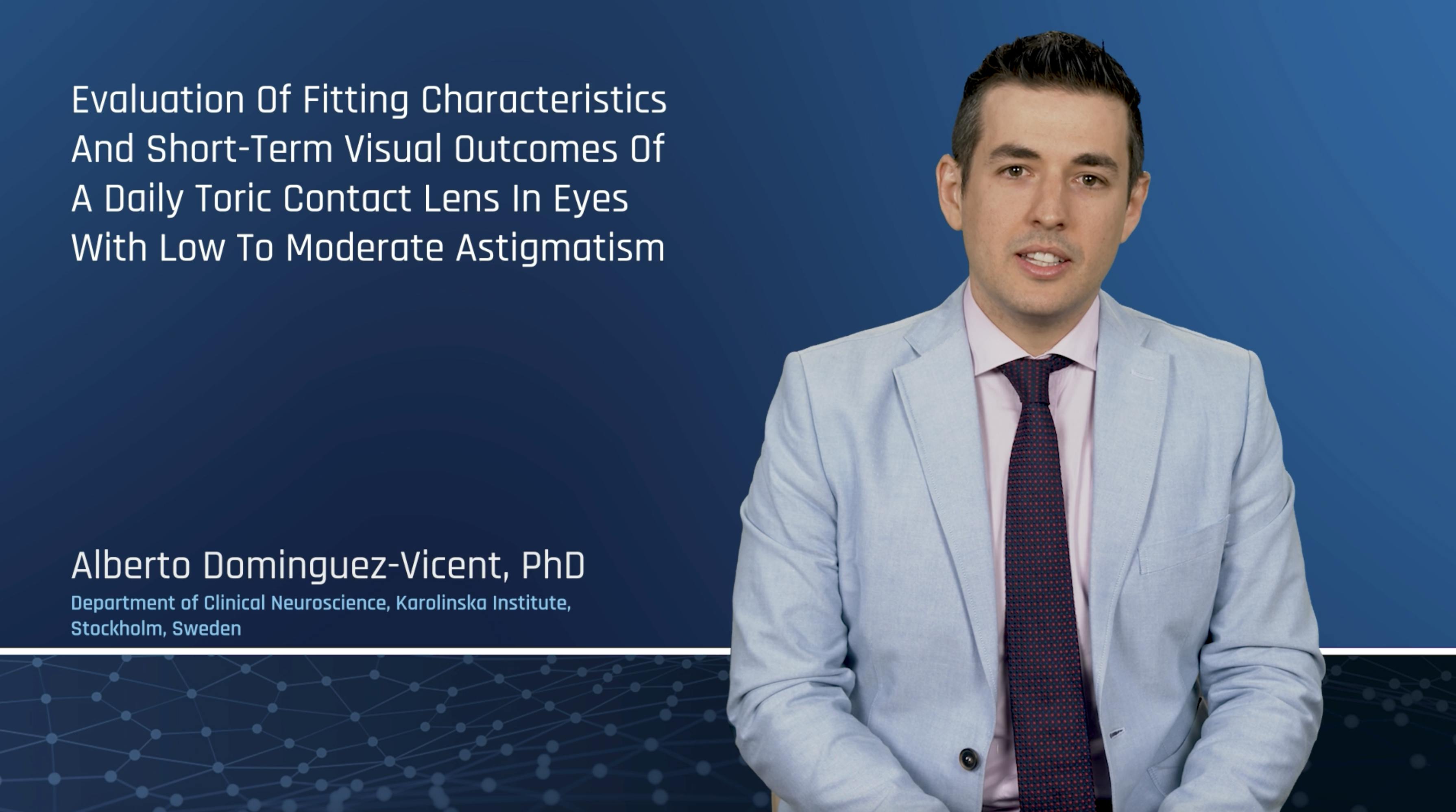 Evaluation of Fitting Characteristics and Short-Term Visual Outcomes of a Daily Toric Contact Lens in Eyes with Low to Moderate Astigmatism