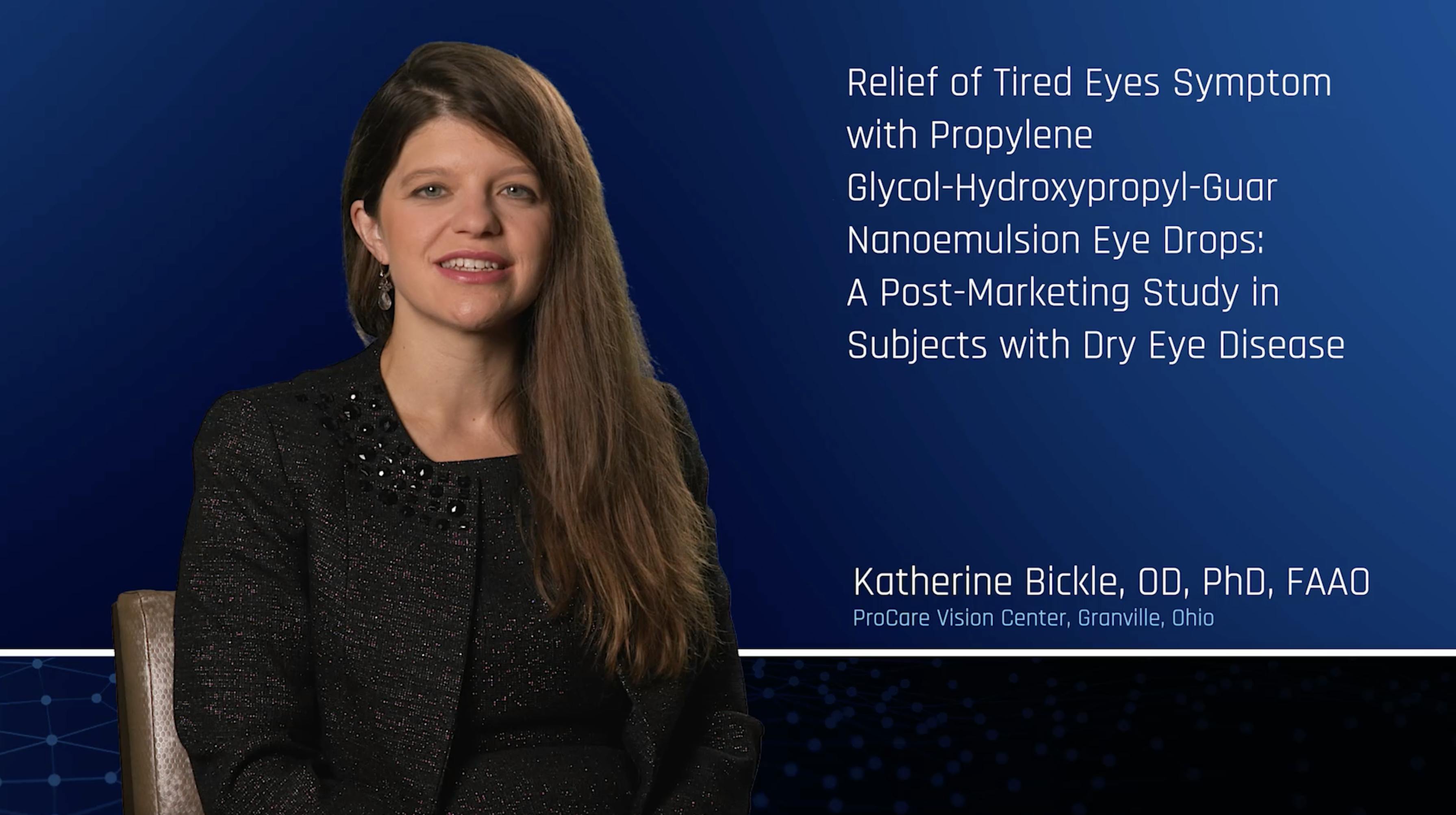 Relief of Tired Eyes Symptom with Propylene Glycol-Hydroxypropyl-Guar Nanoemulsion Eye Drops: A Post-Marketing Study in Subjects with Dry Eye Disease