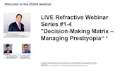 Decision-Making Matrix: Managing Presbyopia
