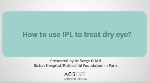 How Do I Use IPL to Treat Dry Eye?