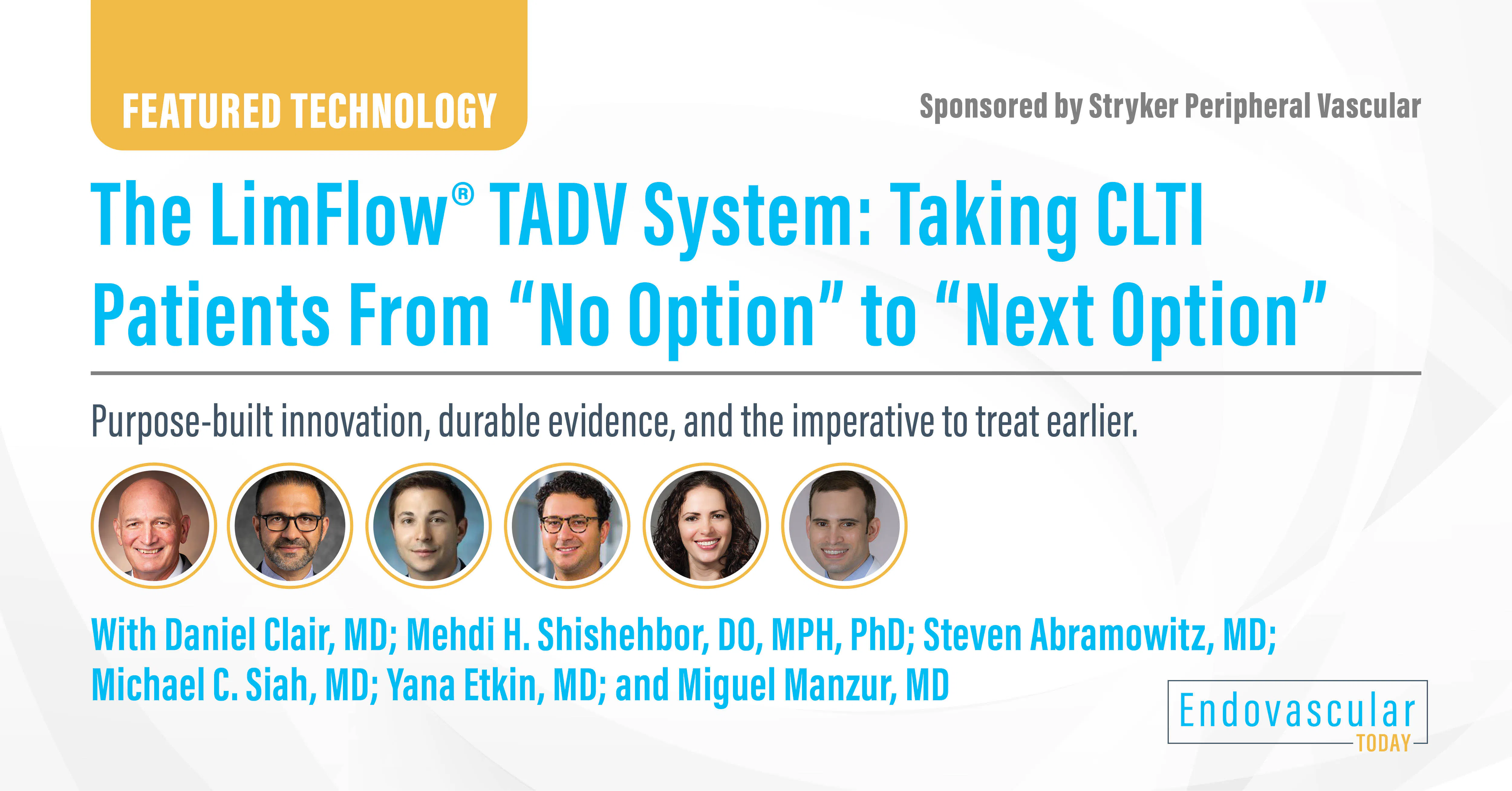 The LimFlow® TADV System: Taking CLTI Patients From “No Option” to ...