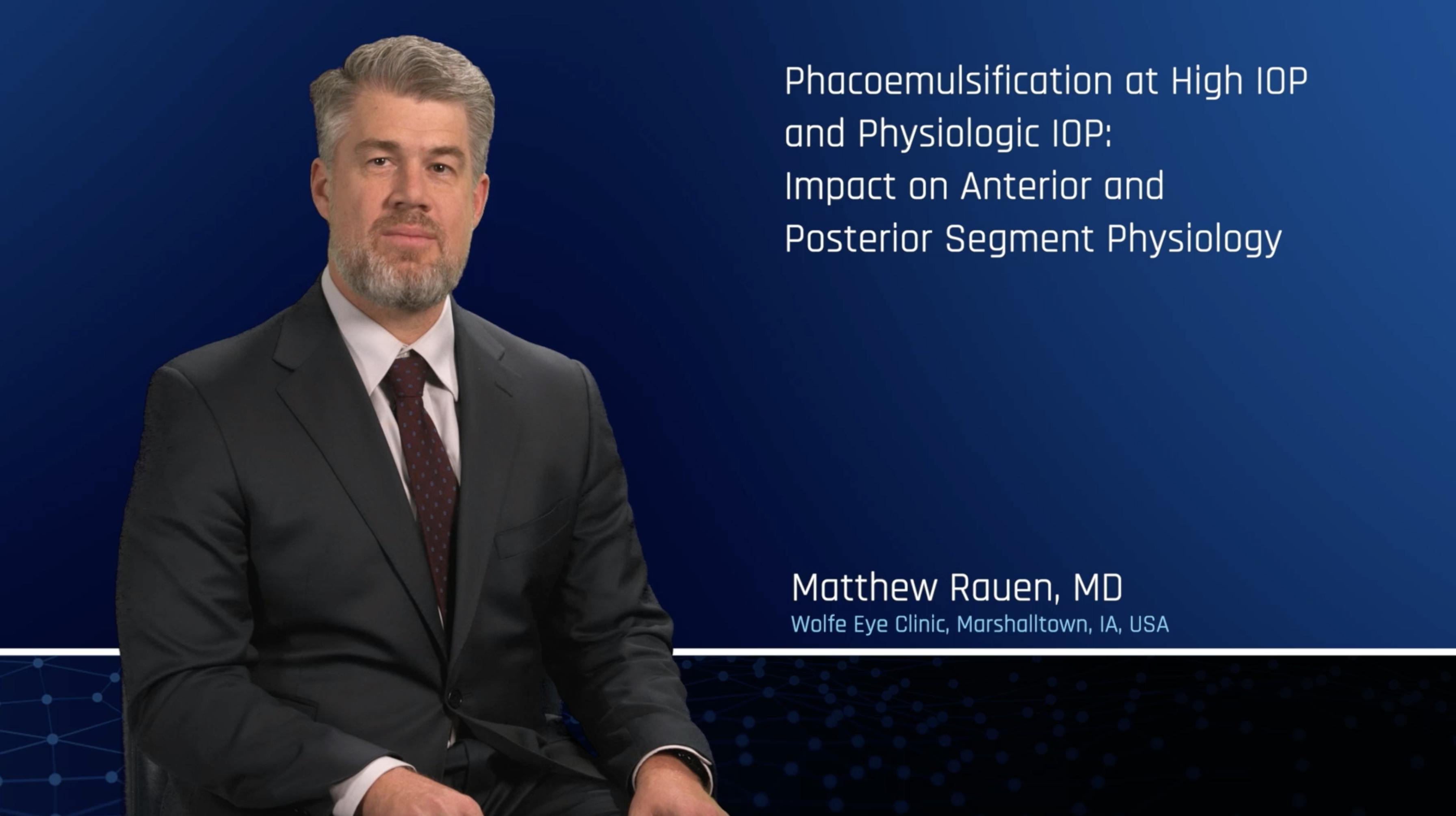 Phacoemulsification at a Lower and Higher IOP; Impact on Anterior and Posterior Segment Physiology