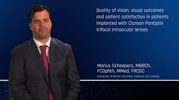 Quality of Vision, Visual Outcomes and Patient Satisfaction in Patients Implanted with Clareon Panoptix Trifocal Intraocular Lenses thumbnail
