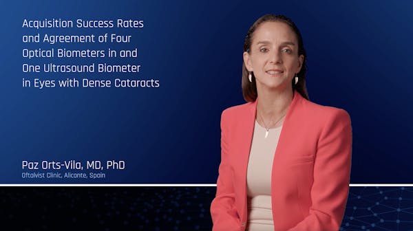 Acquisition Success Rates and Agreement of Four Optical Biometers in and One Ultrasound Biometer in Eyes with Dense Cataracts thumbnail