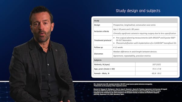 Analyzing Argos and Eyestar 900 Swept-Source OCT Biometers in Eyes Undergoing Cataract Surgery thumbnail