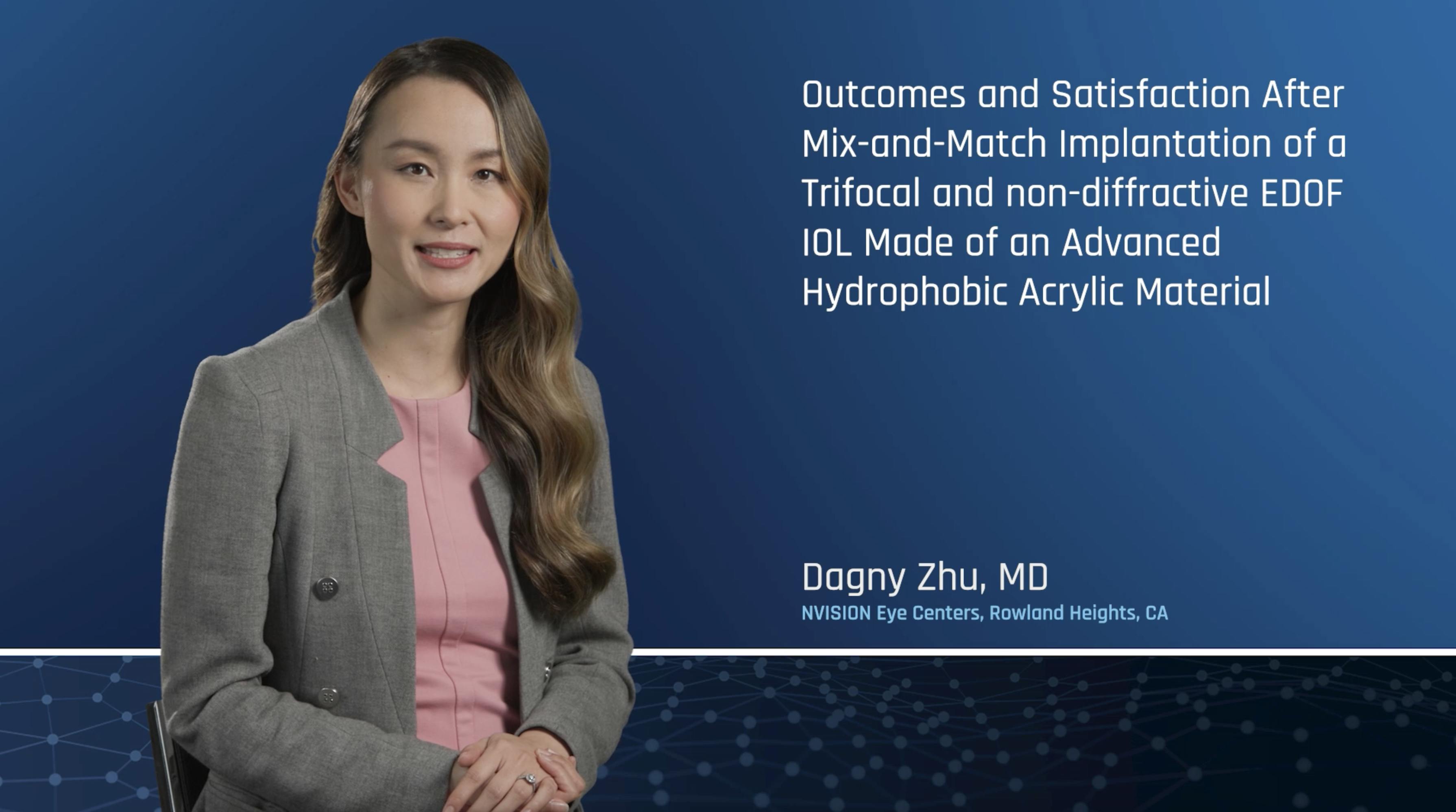Outcomes And Satisfaction After Mix-And-Match Implantation Of A Trifocal And Non- Diffractive EDOF IOL Made Of An Advanced Hydrophobic Acrylic Material