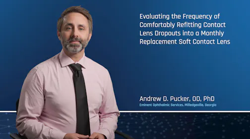 Evaluating The Frequency Of Comfortably Refitting Contact Lens Dropouts Into A Monthly Replacement Soft Contact Lens