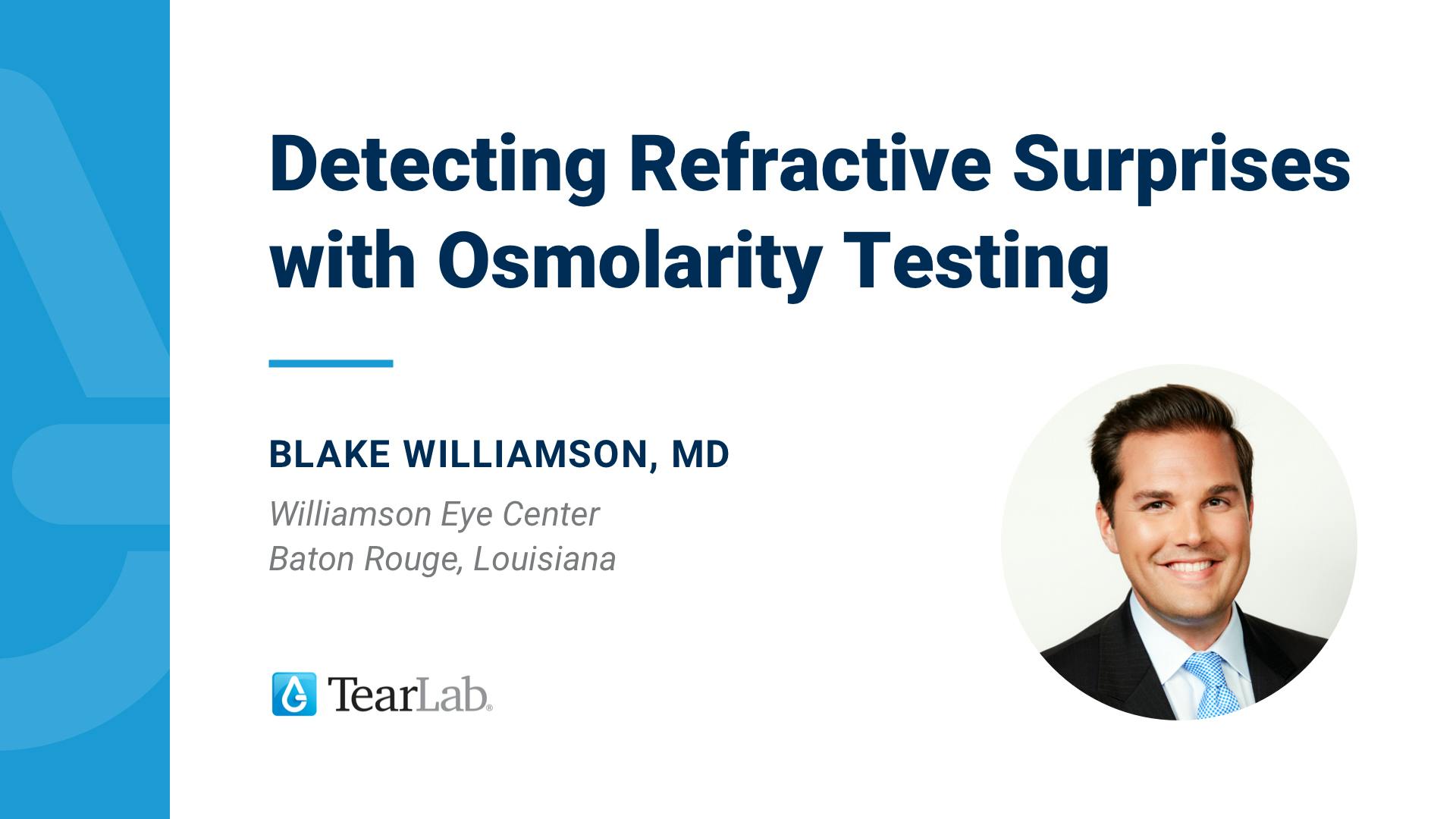Detecting Refractive Surprises With Osmolarity Testing Eyetube