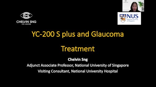 Glaucoma Treatment Using the YC-200 S plus YAG/SLT Laser