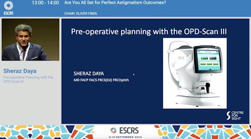 Pre-Operative Planning With the OPD-Scan III