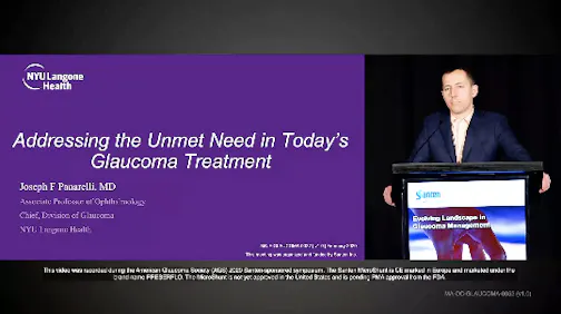 Addressing Unmet Needs in Glaucoma Management